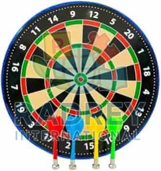 Wooden Small Magnetic Target Dart Game, Color : Multicolor