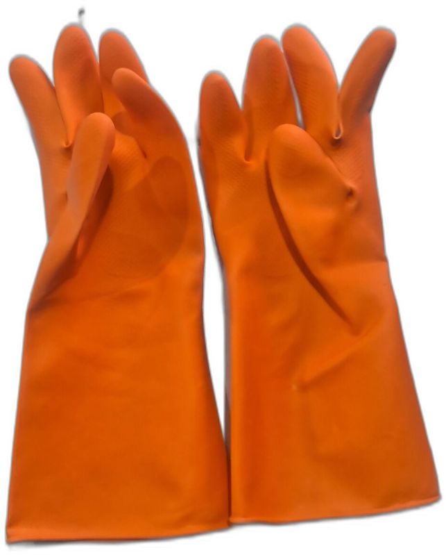 Standard Orange Latex Gloves