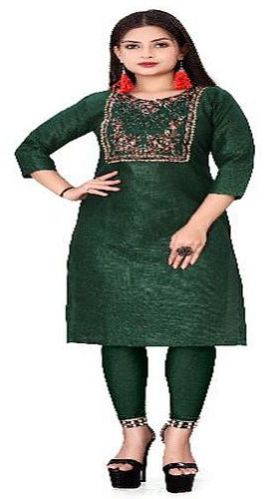 Ladies Embroidery Cotton Kurti Set XL, XXL, Xxxl