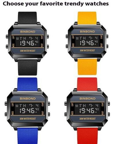 Mens Digital Sports Watch 40 X 50MM