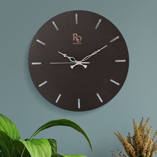 Darkwood Stripped Timepiece Wall Clock, Brand Name : Regiis Opera