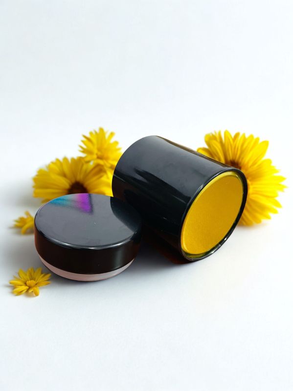 Cylindrical Black Tin Can