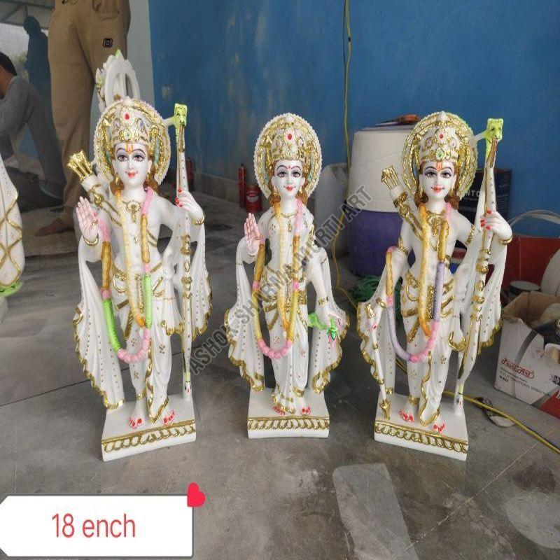 18 Inch Marble RAM Darbar Statue