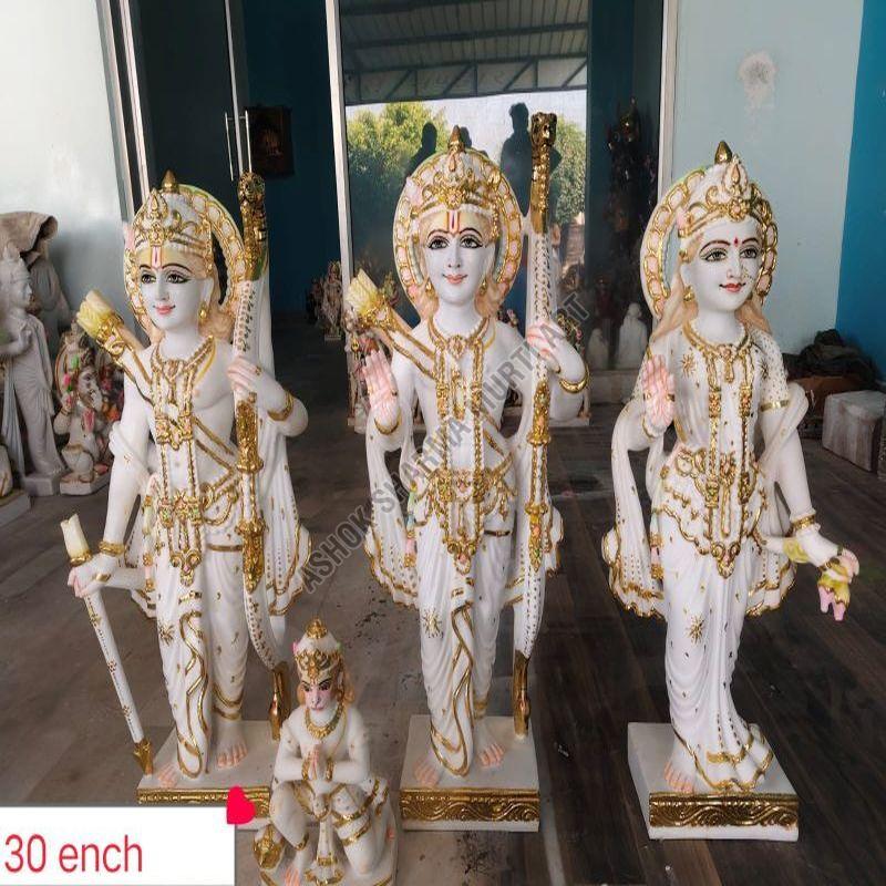 30 Inch Marble RAM Darbar Statue