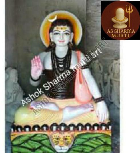 White Machhandar Nath Ji Marble Statue