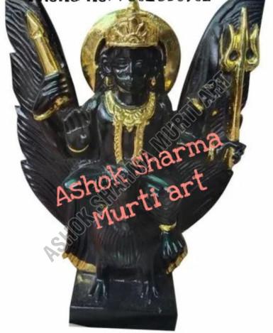 Black Marble Shani Dev Statue
