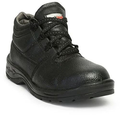 Hillson Black Leather Safety Shoes