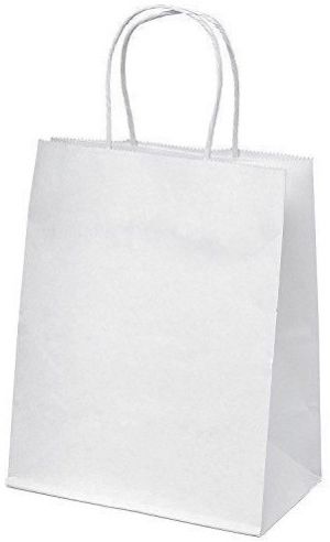 Plain White Paper Carry Bag