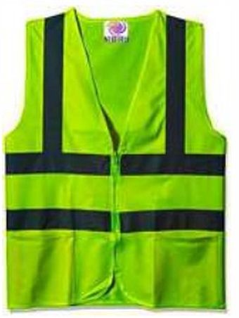 Nylon Safety Jacket, Color : Bright Fluorescent Color