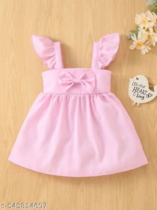 Girl Pink Stylish Cotton Dress