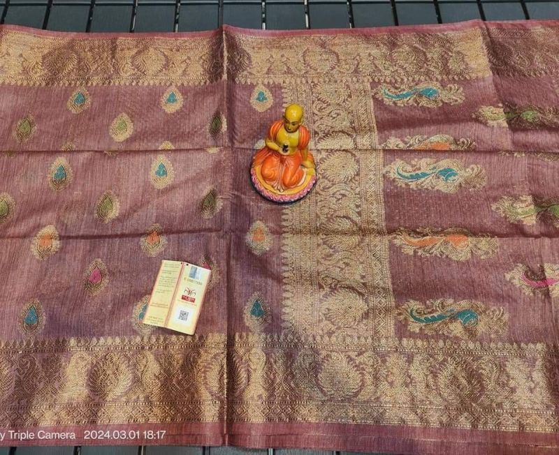 Handwoven Banswara Cotton Banarasi Saree