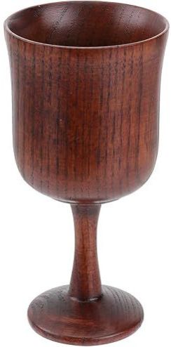 Plain Sheesham Wood Wine Glass