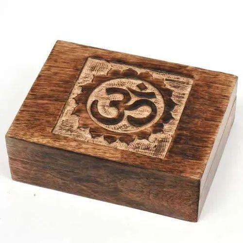 Mango Wooden Handcrafted Wooden Om Box