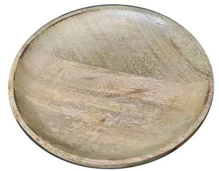 Pine Wood Round Plate