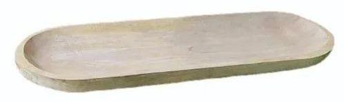 Wooden Oval Teak Wood Servings Tray