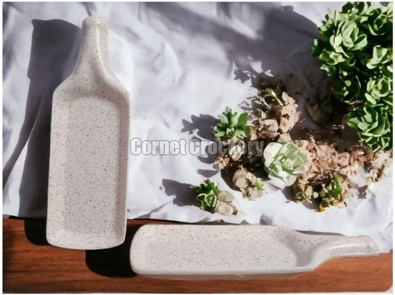 Ivory Dot Ceramic Serving Platter