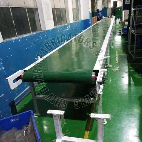 Automatic Electric Flat Belt Conveyor System, Voltage : 220V