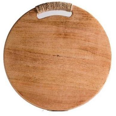 Natural Round Mango Wood Chopping Board 12 X 8