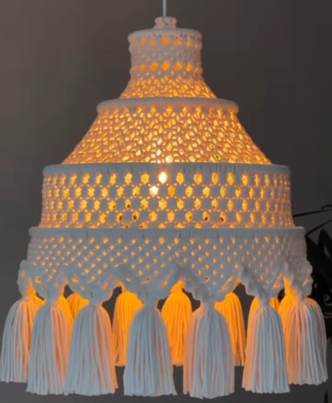 Macrame Lamp Shade