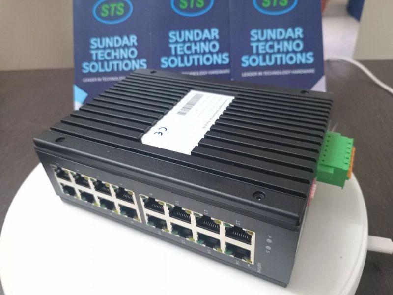 STS 16 Port Unmanaged Non POE Industrial Grade Switch