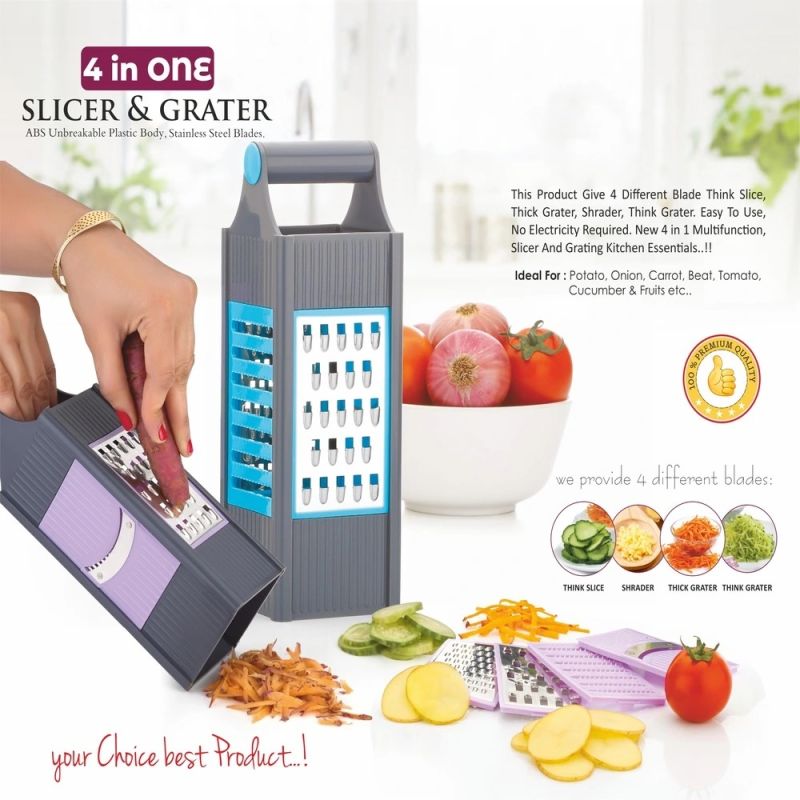 Plastic Vegetable and Fruit Grater and Slicer