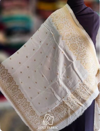 Banarsi Silk Brocade Woven Dyeable Chiffon Dupatta