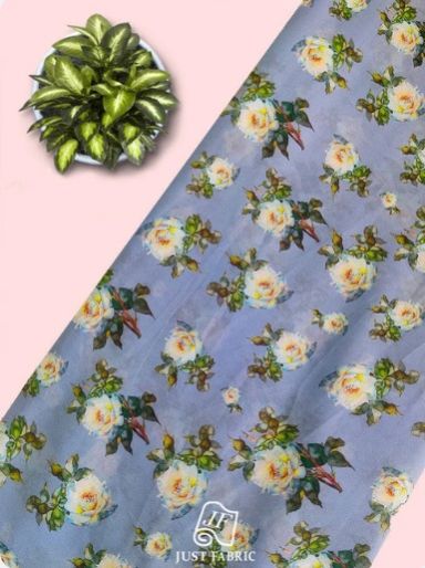 Floral Digital Print All over on Fine and Flowy Georgette Fabric