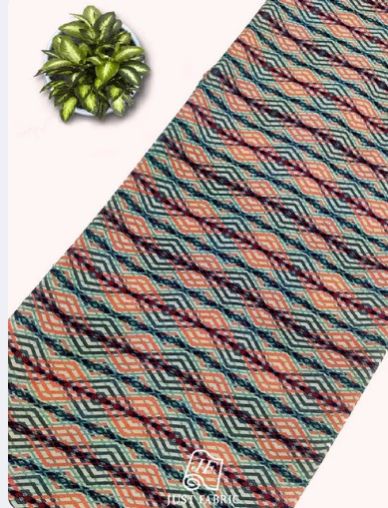 Lehariya Geometrical Print All over on Fine & Soft Crepe Fabric