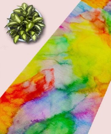 Multicolour Tie & Dye Print All over on Fine N Soft and Flowy Georgette Fabric