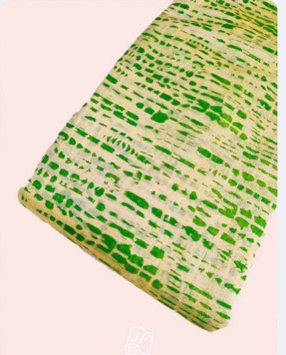 Tie & Die Print All over on Royal Chanderi Silk Fabric ( 44