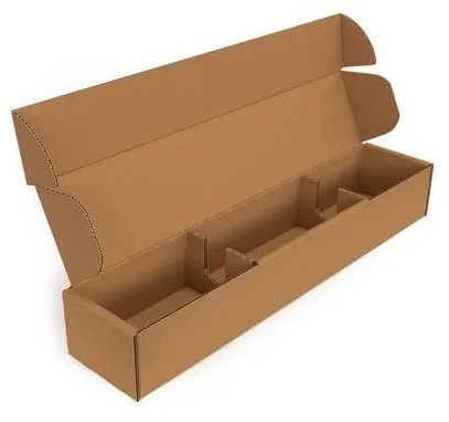 Paper Die Cut Partition Corrugated Box, Color : Brown