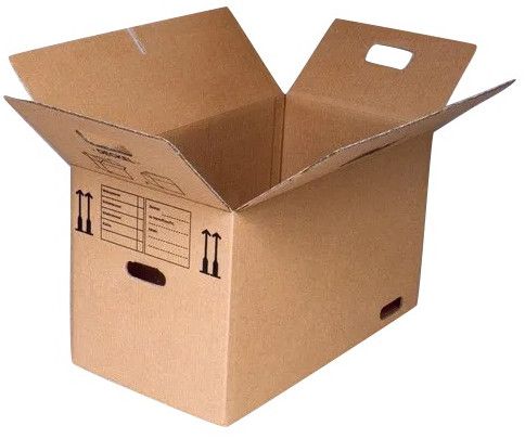 Rectangular Printed Corrugated Box, Color : Brown