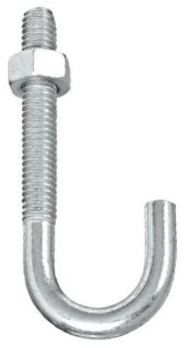 Mild Steel Bent J Bolt, Color : Metallic