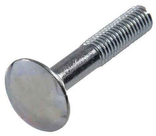 Mild Steel Carriage Bolts, Color : Silver All