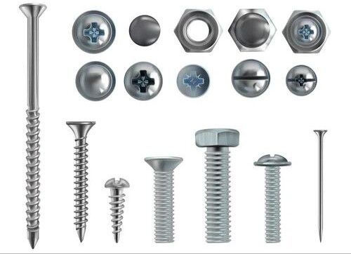 Mild Steel Wood Bolts Screw, Color : Black All