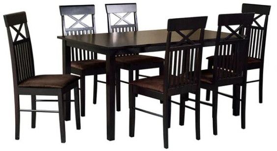 6 Seater Dining Set in Wenge Finish