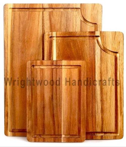 Plain Rectangular Wooden Chopping Board, Thickness : 5-10mm, 10-15mm