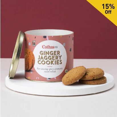 Crunchy Ginger Jaggery Cookies for Snack Or Dessert