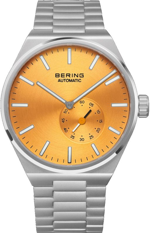 Bering Automatic Orange Analogue Watch For Men 19441-701