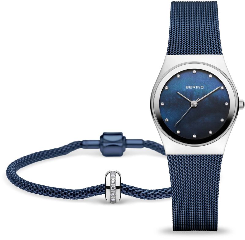 Bering Blue Analog Watch With Bracelet For Women 12927-307-GWP