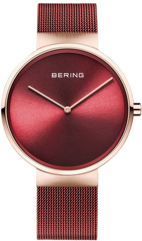 Bering Red Analogue Watch For Men 14539-363