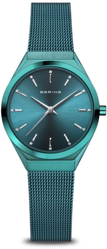 Bering Ultra Slim Green Analogue Women Watch – 18729-888