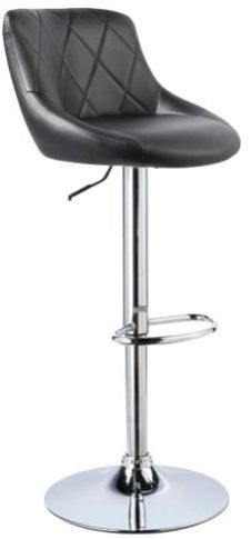 Bar Stool - Restaurant Bar Stool With Black Leatherette