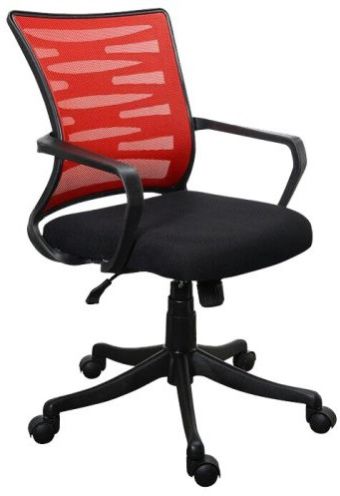 Cubicle Mesh Chair Fix Back Height Adjustable - Plastic Base