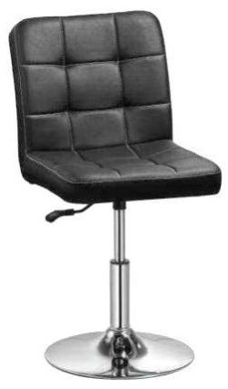 Cushion Seating Restaurant Bar Stool with Chrome Finish