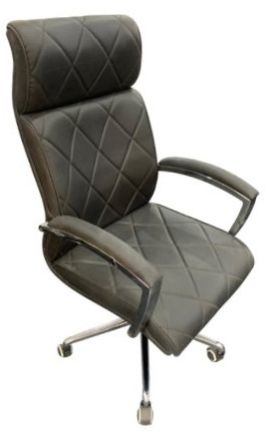Executive Chair - Executive High Back Chair In Natural Finish (Black)