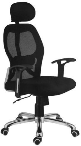 Fabric High Back Chair - with Armrest
