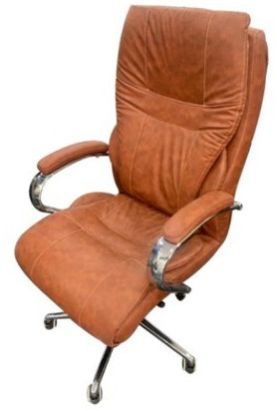 High Back Executive Chair - (Orange, Leather)