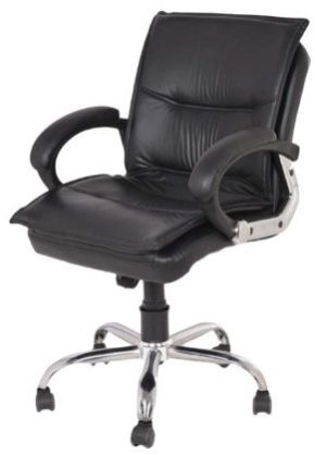 Kylin Mid Back Executive Chair In Natural Finish