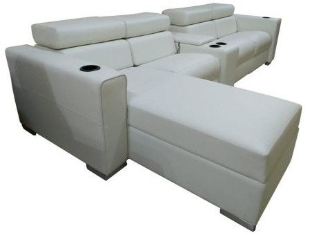 Leather Recliner Sofa - Recliner Sofa In 3 Seater Color White